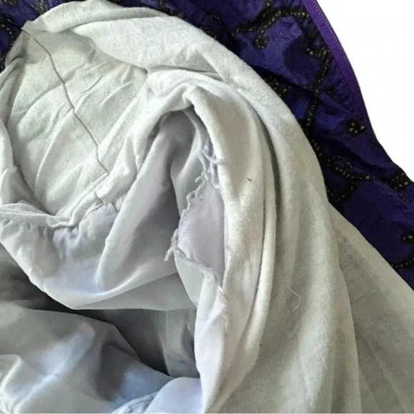 Vtg 90's USA Olympics Licensed Windbreaker Purple Gold Print JC Penney Unisex L - Picture 9 of 13